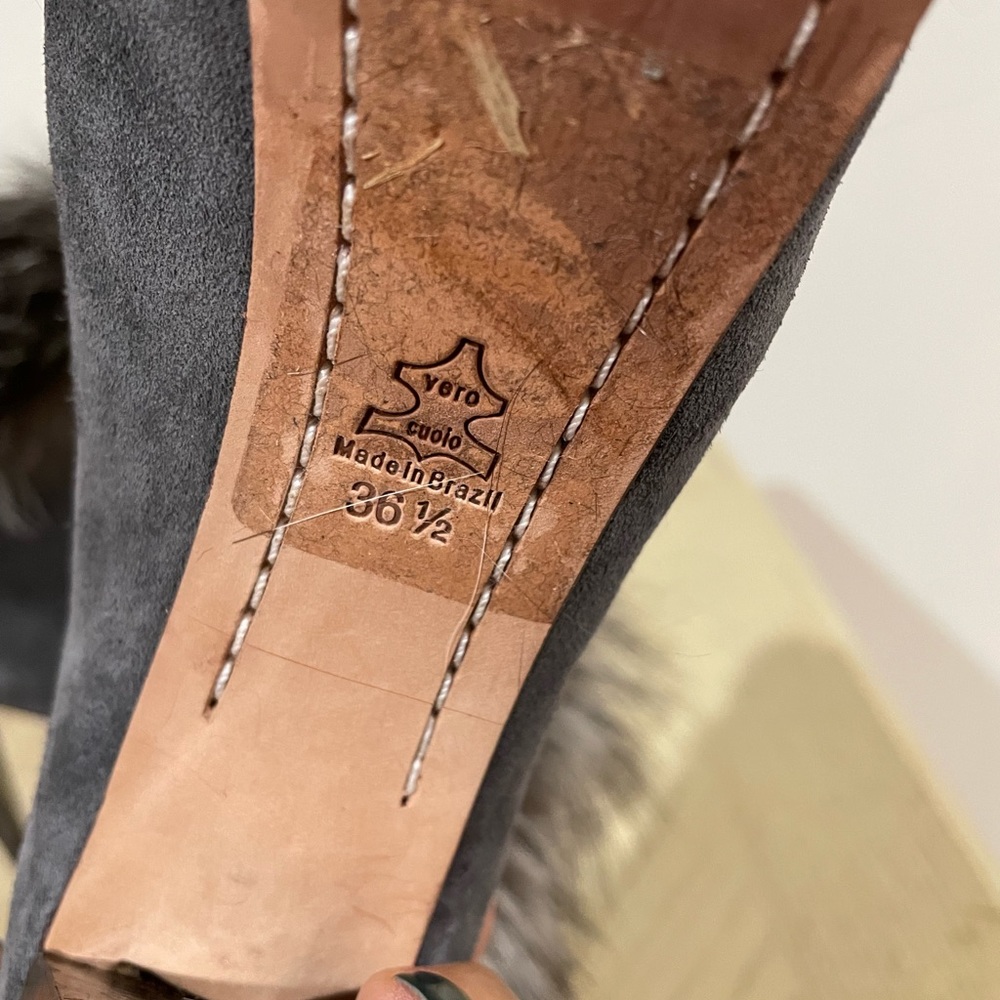 Worn couple of times. Real fur